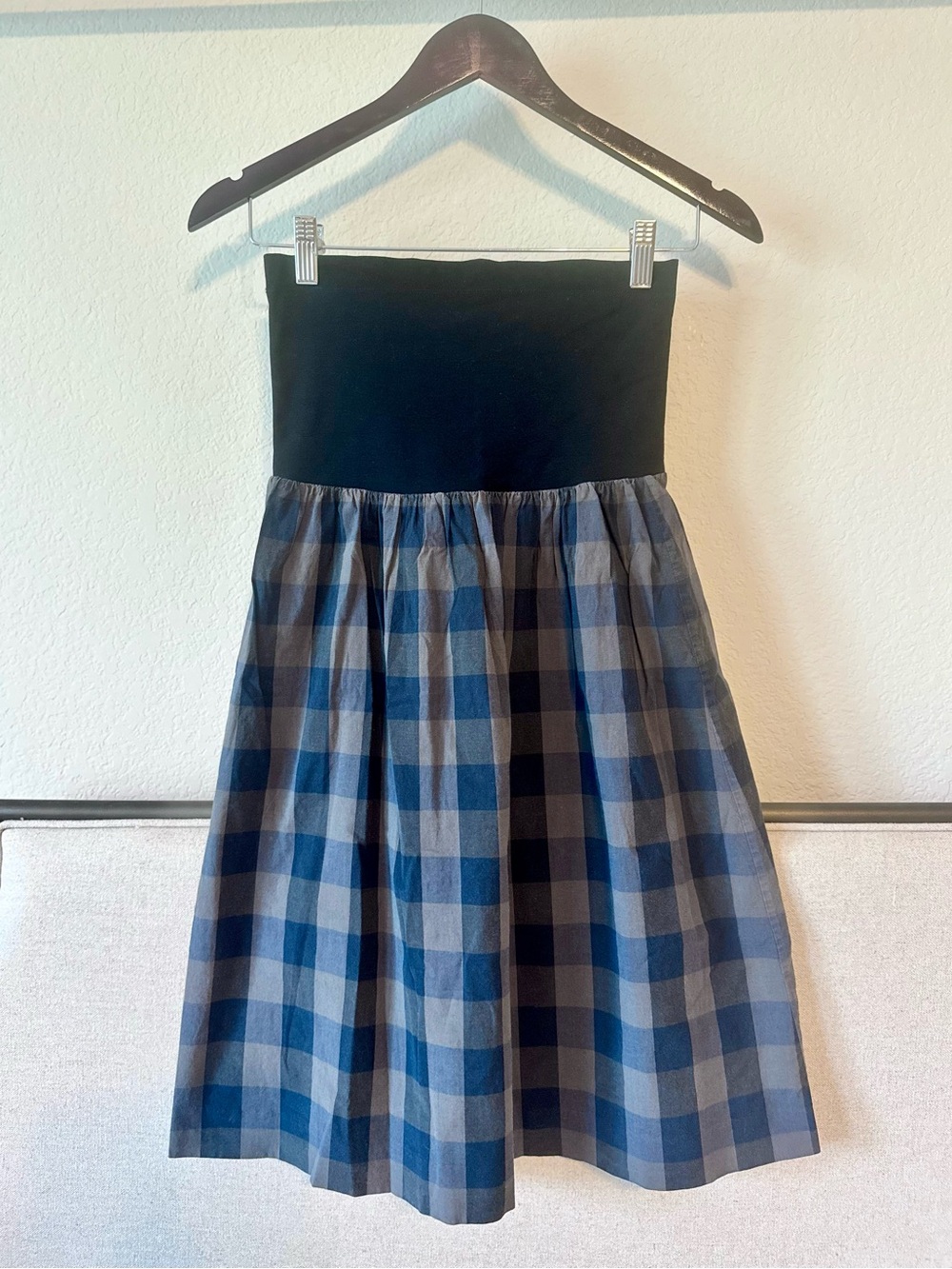 THEORY | "Troise C Sparta" Strapless Bandeau Dress